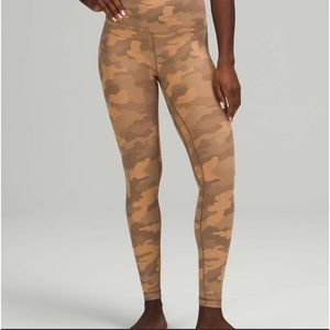 Lululemon Align 28” Heritage Camo Beige Leggings